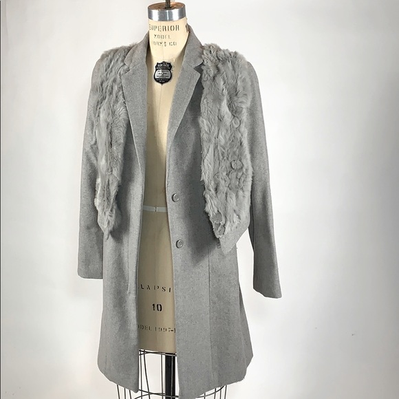 Me & City Jackets & Blazers - Wool/Faux Fur Coat